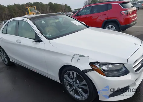 2016 Mercedes-Benz C 300 from USA, damaged, VIN WDDWF4JB6GR125399